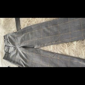 plaid wilfred paper bag pants